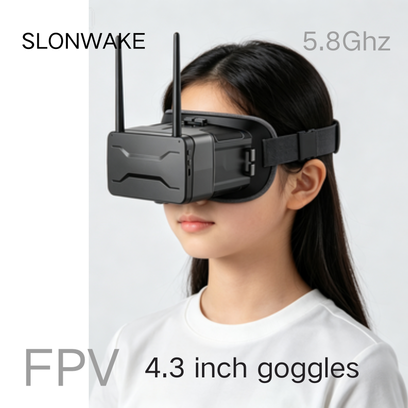 5.8G FPV Goggles 4.3 Inch 480* - Drone Racing Antenna recension och pris