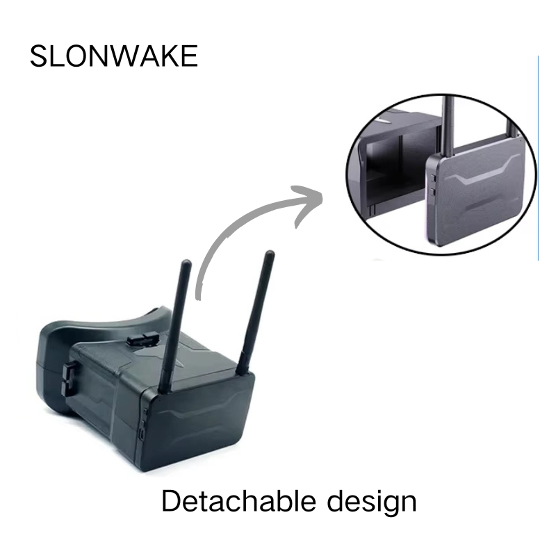 5.8G FPV Goggles 4.3 Inch 480* - Drone Racing Antenna recension och pris